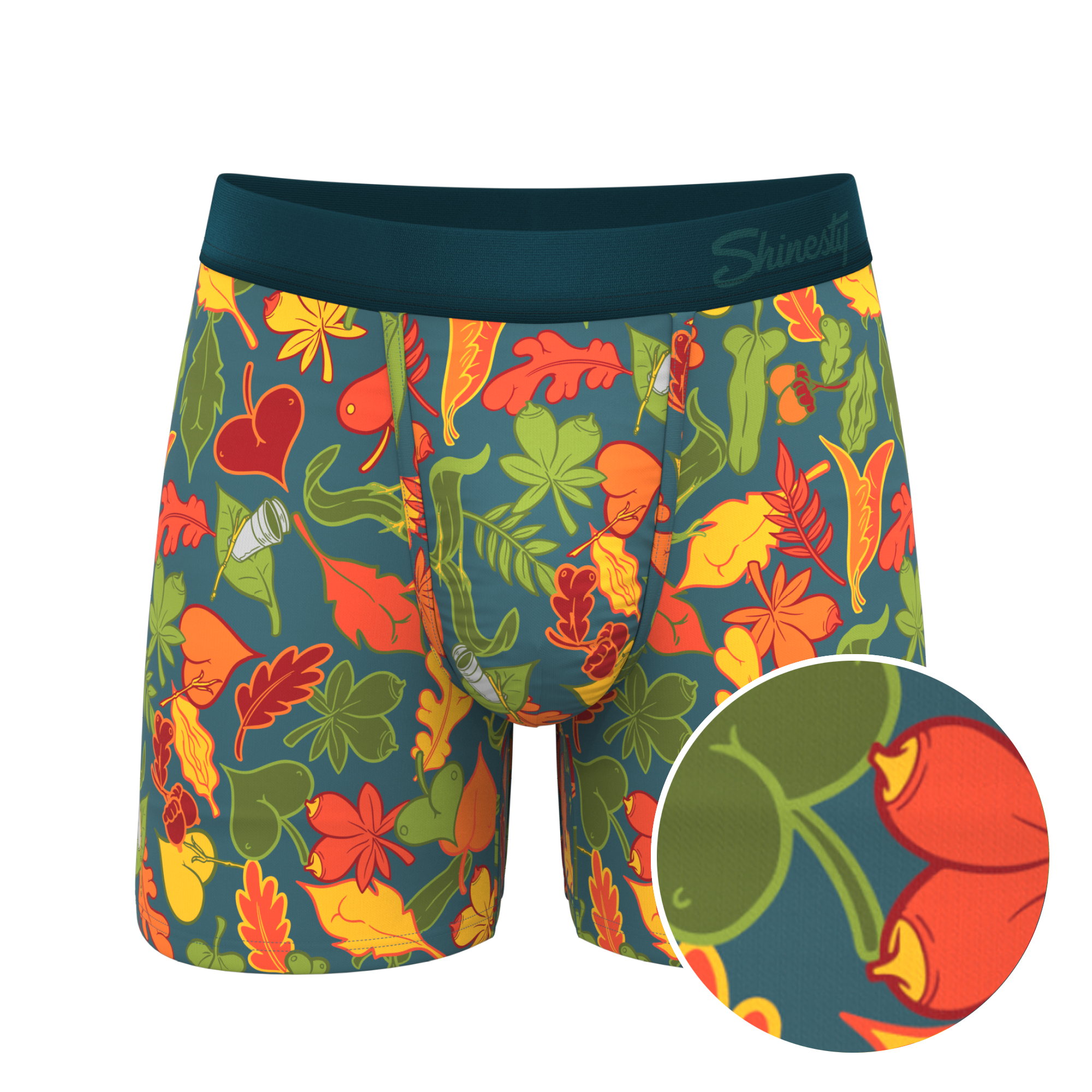 The Leaf Peeps | Naughty Leaves Ball Hammock® Pouch Underwear - Shinesty