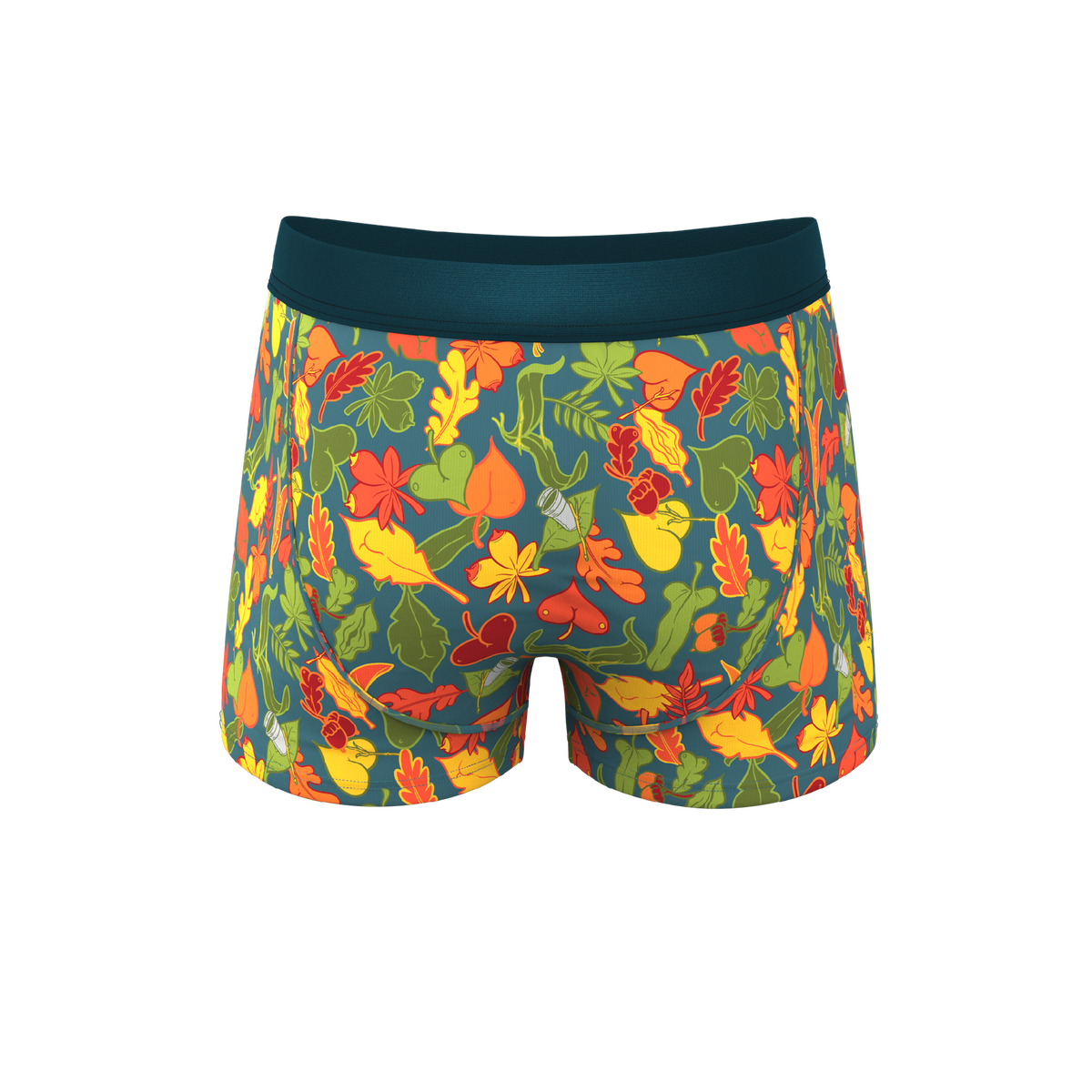 The Leaf Peeps | Naughty Leaves Ball Hammock® Pouch Trunks Underwear - Shinesty