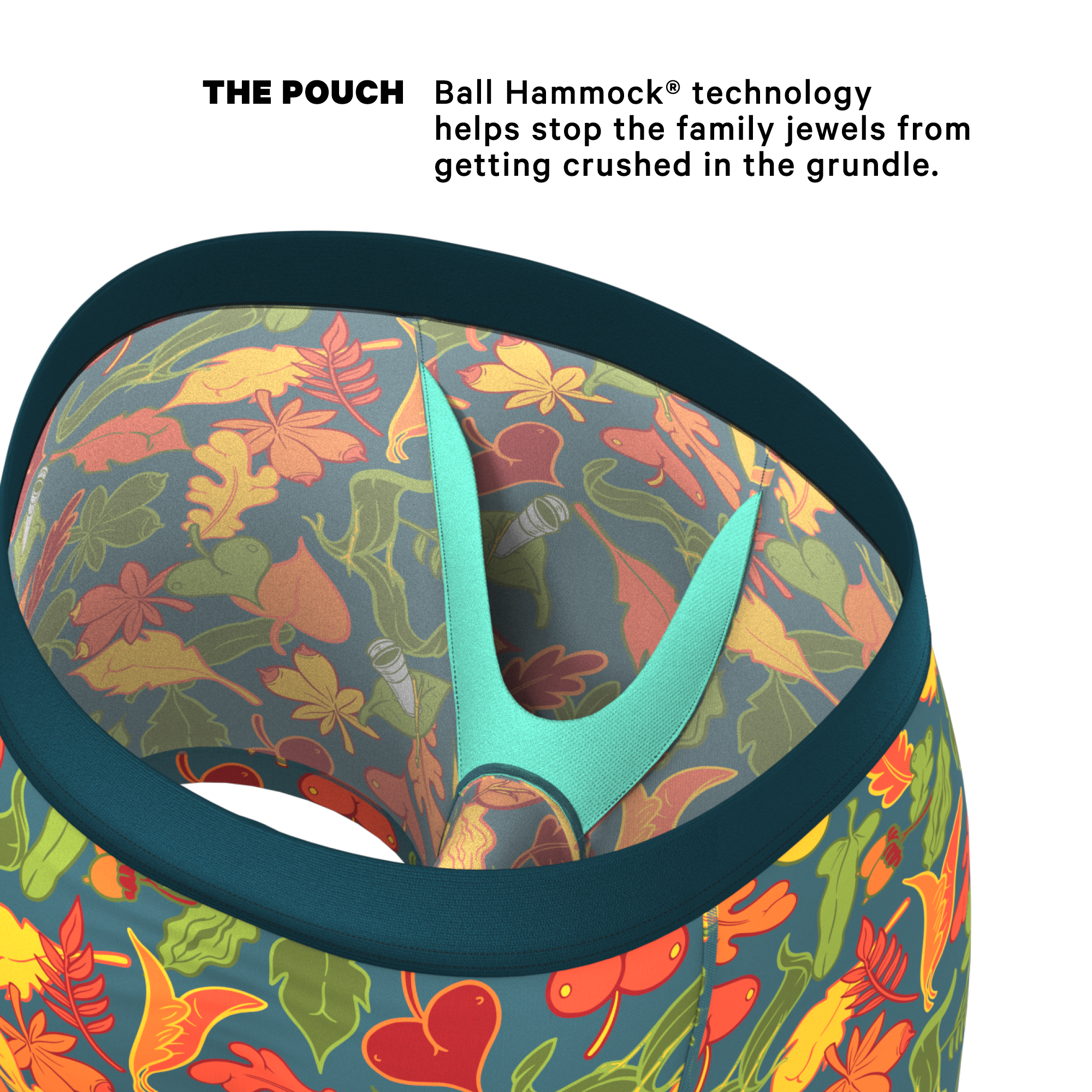 The Leaf Peeps | Naughty Leaves Ball Hammock® Pouch Underwear - Shinesty