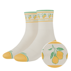 The Lemon Zest | Limoncello Heel Hammock™ Quarter Crew Socks - Shinesty