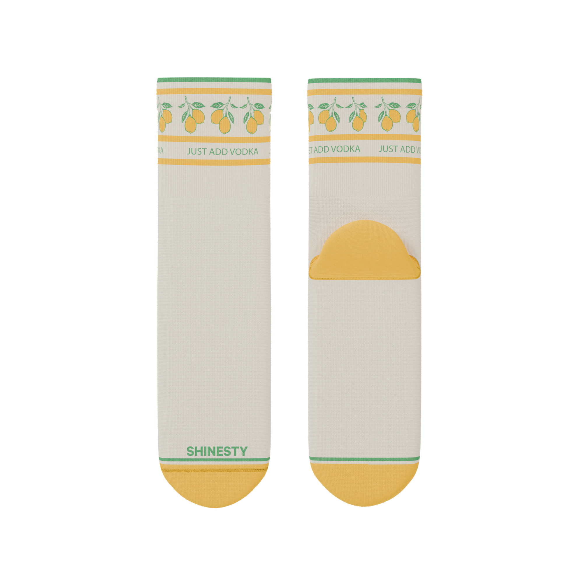 The Lemon Zest | Limoncello Heel Hammock™ Quarter Crew Socks - Shinesty
