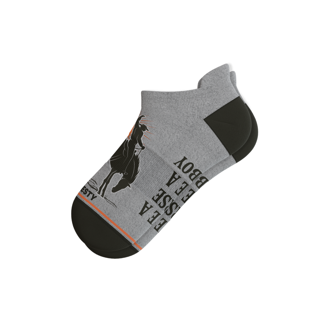 The Let 'Er Buck | Horse Conservation Heel Hammock™ Ankle Socks - Shinesty