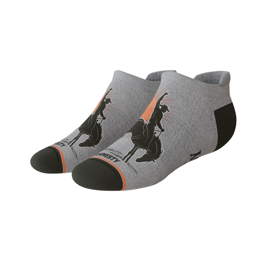 The Let 'Er Buck | Horse Conservation Heel Hammock™ Ankle Socks - Shinesty