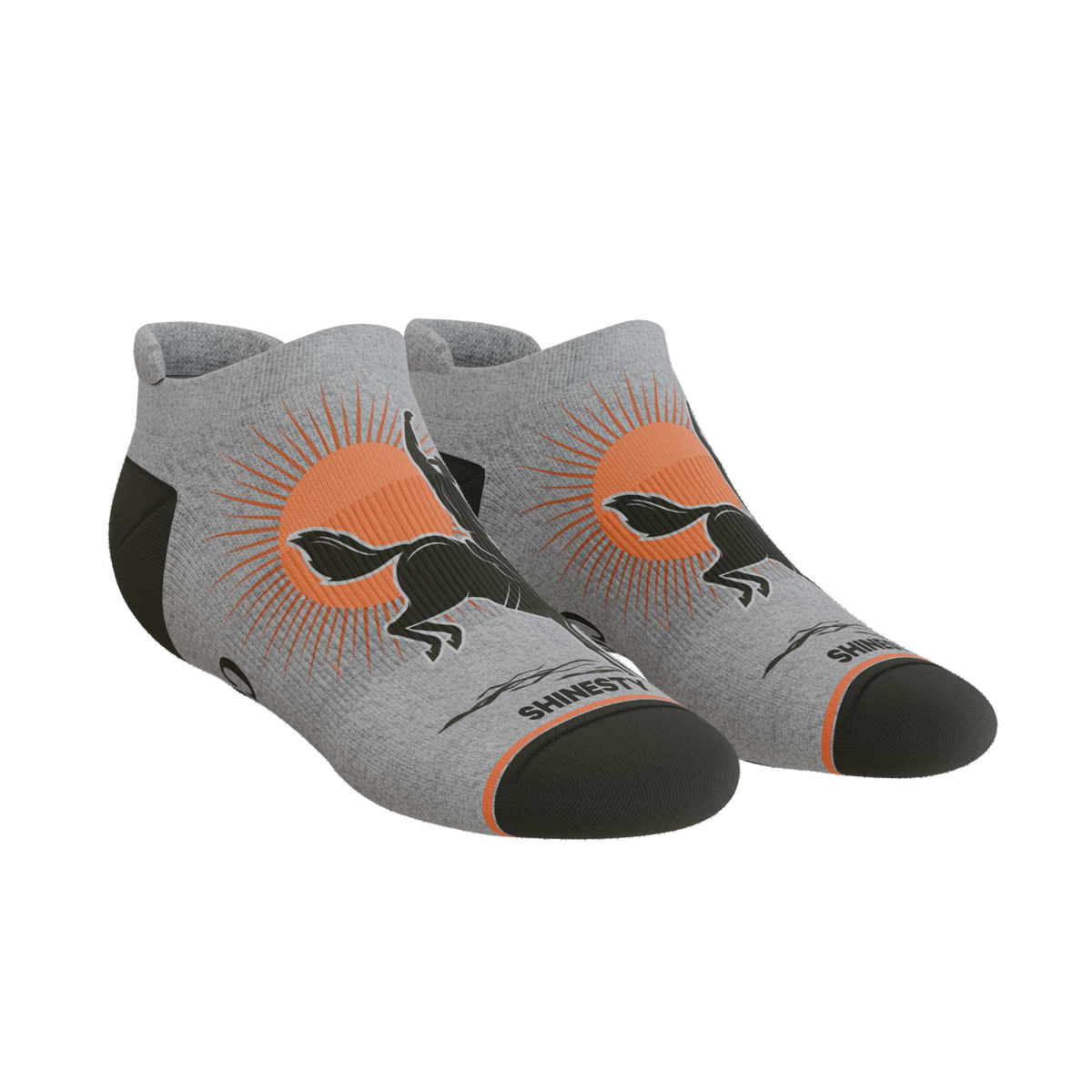 The Let 'Er Buck | Horse Conservation Heel Hammock™ Ankle Socks - Shinesty
