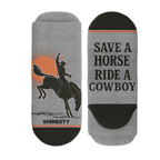 The Let 'Er Buck | Horse Conservation Heel Hammock™ Ankle Socks - Shinesty