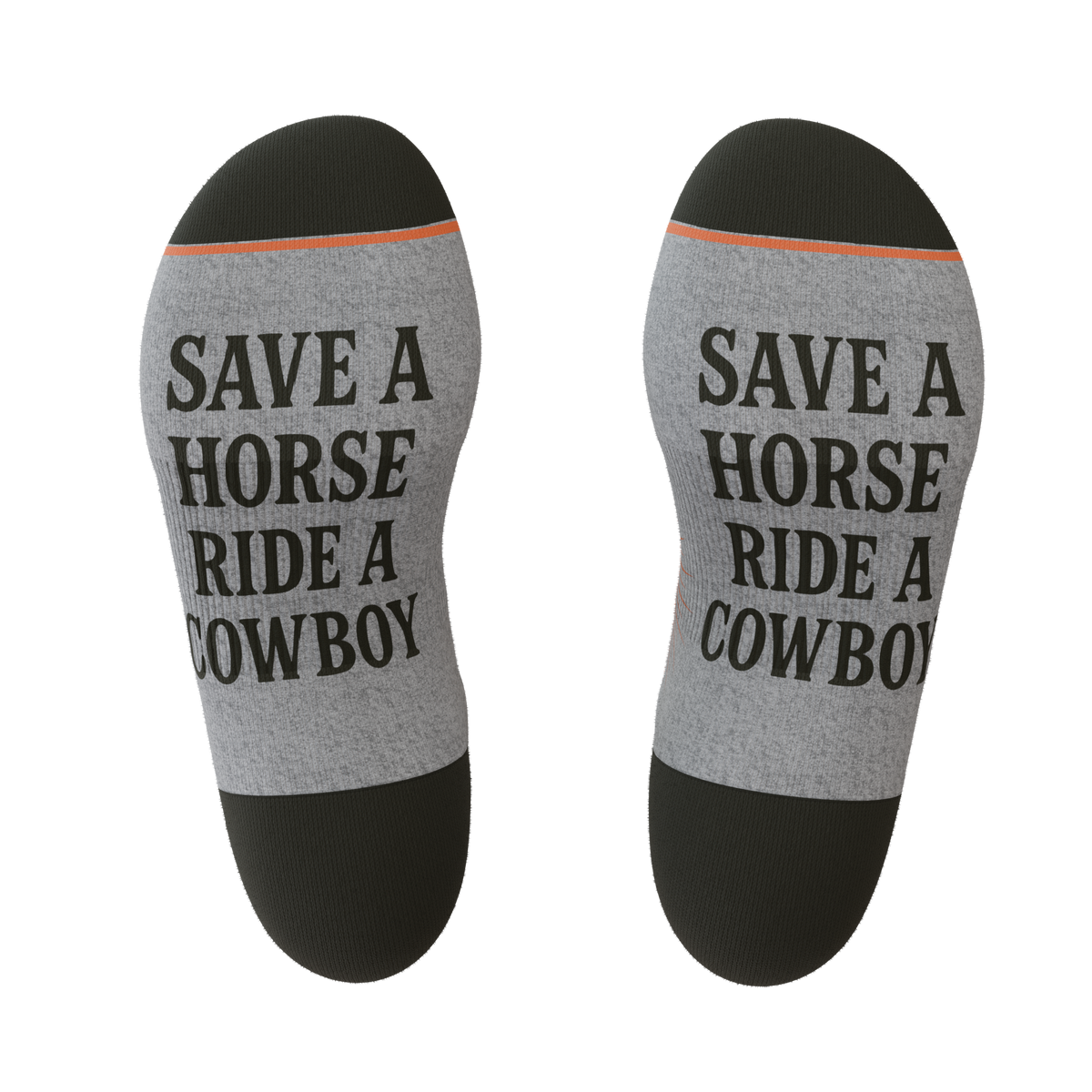 The Let 'Er Buck | Horse Conservation Heel Hammock™ Ankle Socks - Shinesty