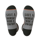 The Let 'Er Buck | Horse Conservation Heel Hammock™ Crew Socks - Shinesty
