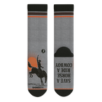 The Let 'Er Buck | Horse Conservation Heel Hammock™ Crew Socks - Shinesty