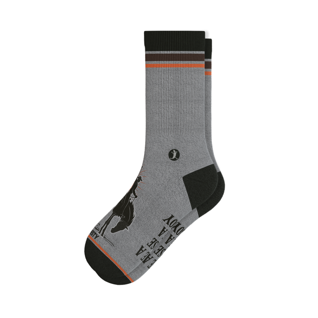 The Let 'Er Buck | Horse Conservation Heel Hammock™ Crew Socks - Shinesty