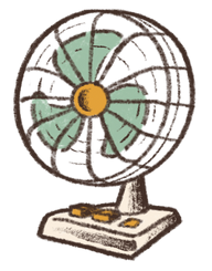 Light and cooling icon