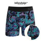The Limestone | Retro Marbled InflataBulge™ Pump Up Boxer Briefs - Shinesty