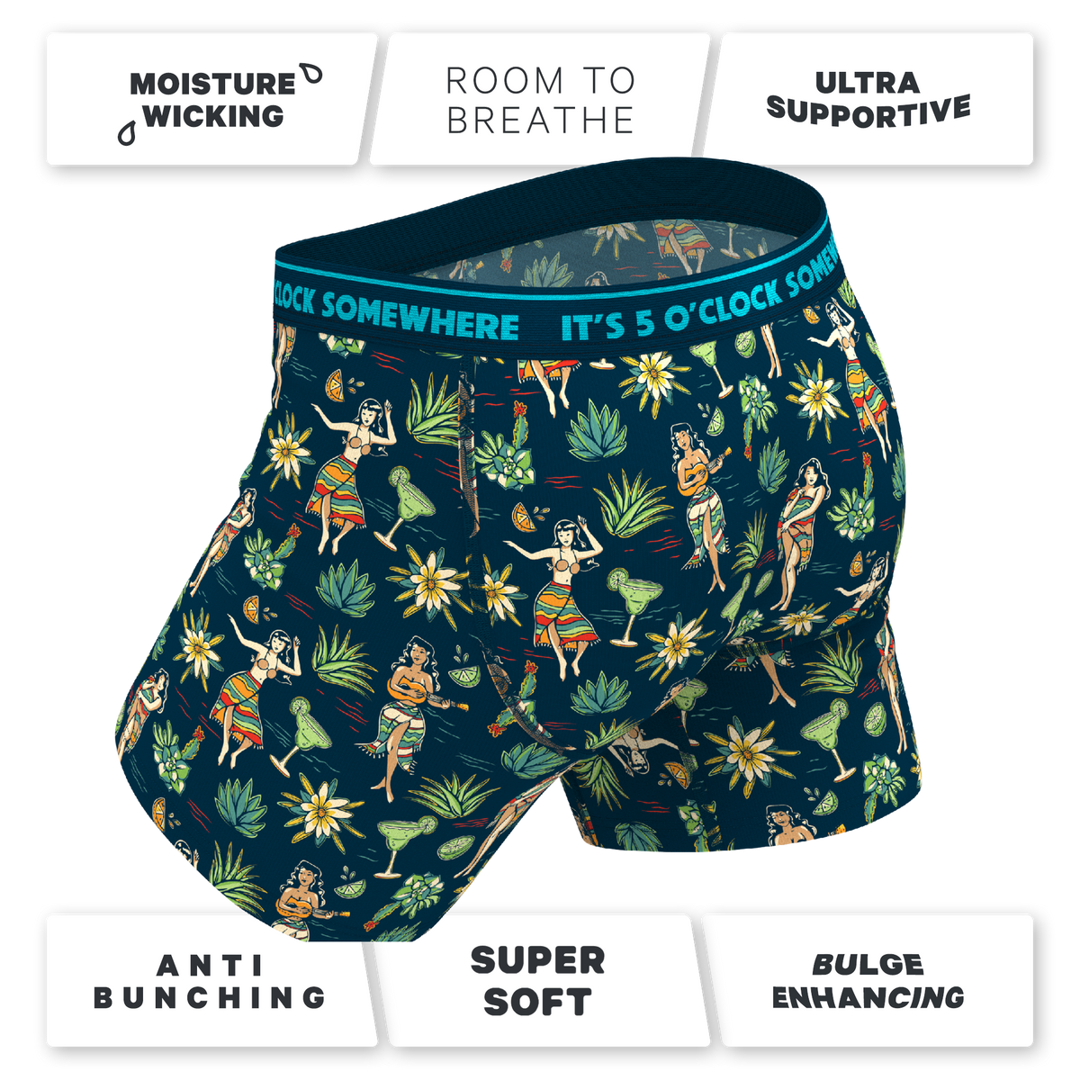 The Lost Shaker of Salt | Shinesty x Margaritaville® Ball Hammock® Pouch Underwear With Fly - Shinesty