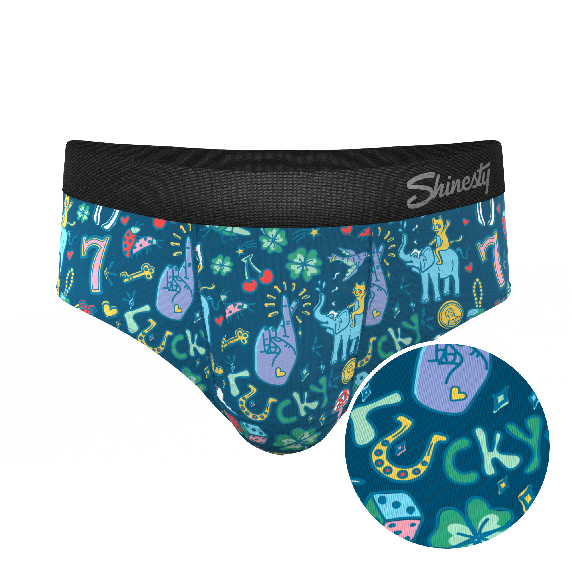 The Lucky Duck | Lucky Symbols Ball Hammock® Pouch Underwear Briefs - Shinesty