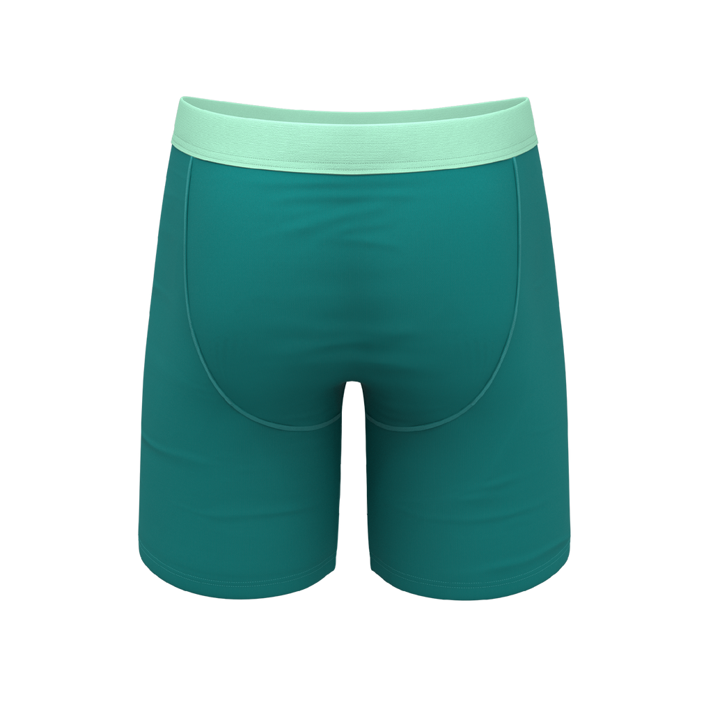 The Maldives | Teal Ball Hammock® Boxer - Long Leg - Shinesty