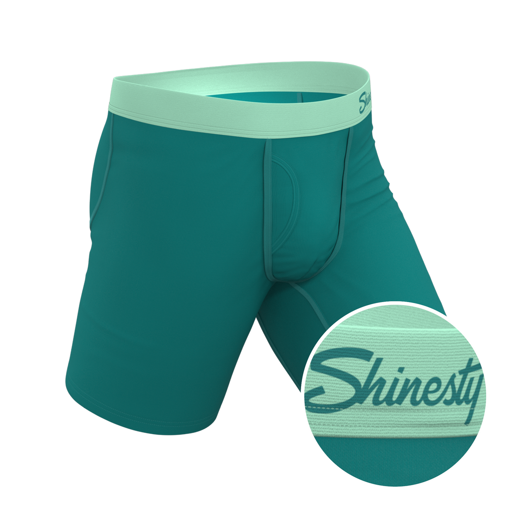 The Maldives | Teal Ball Hammock® Boxer - Long Leg - Shinesty