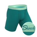 The Maldives | Teal Ball Hammock® Boxer - Long Leg - Shinesty
