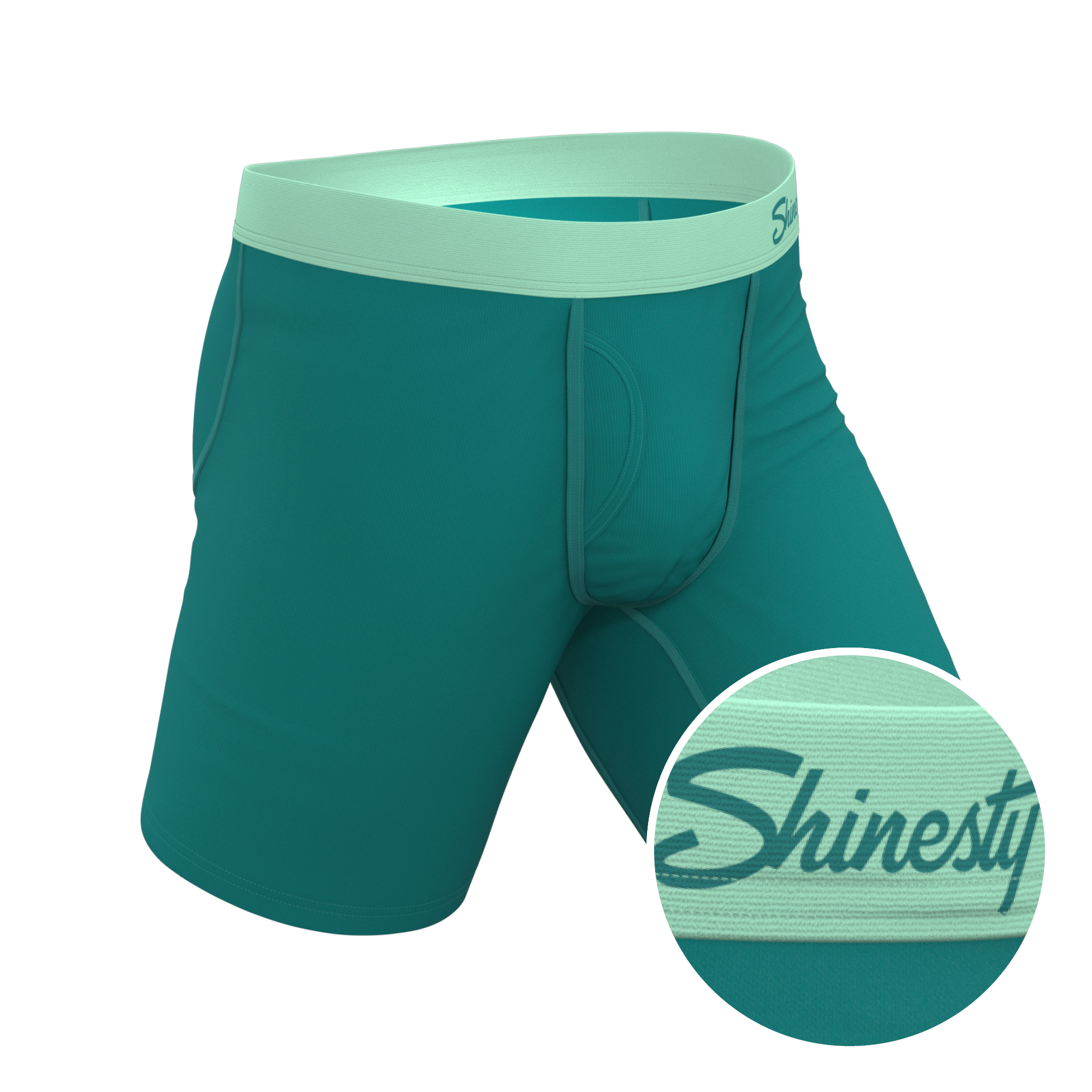 The Maldives | Teal Ball Hammock® Boxer - Long Leg - Shinesty