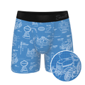 The Man With A Plan | Blueprint Ball Hammock® Pouch Underwear With Fly - Shinesty