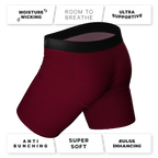 The Mars Landing | Red Space Dye Ball Hammock® Boxer - Long Leg - Shinesty