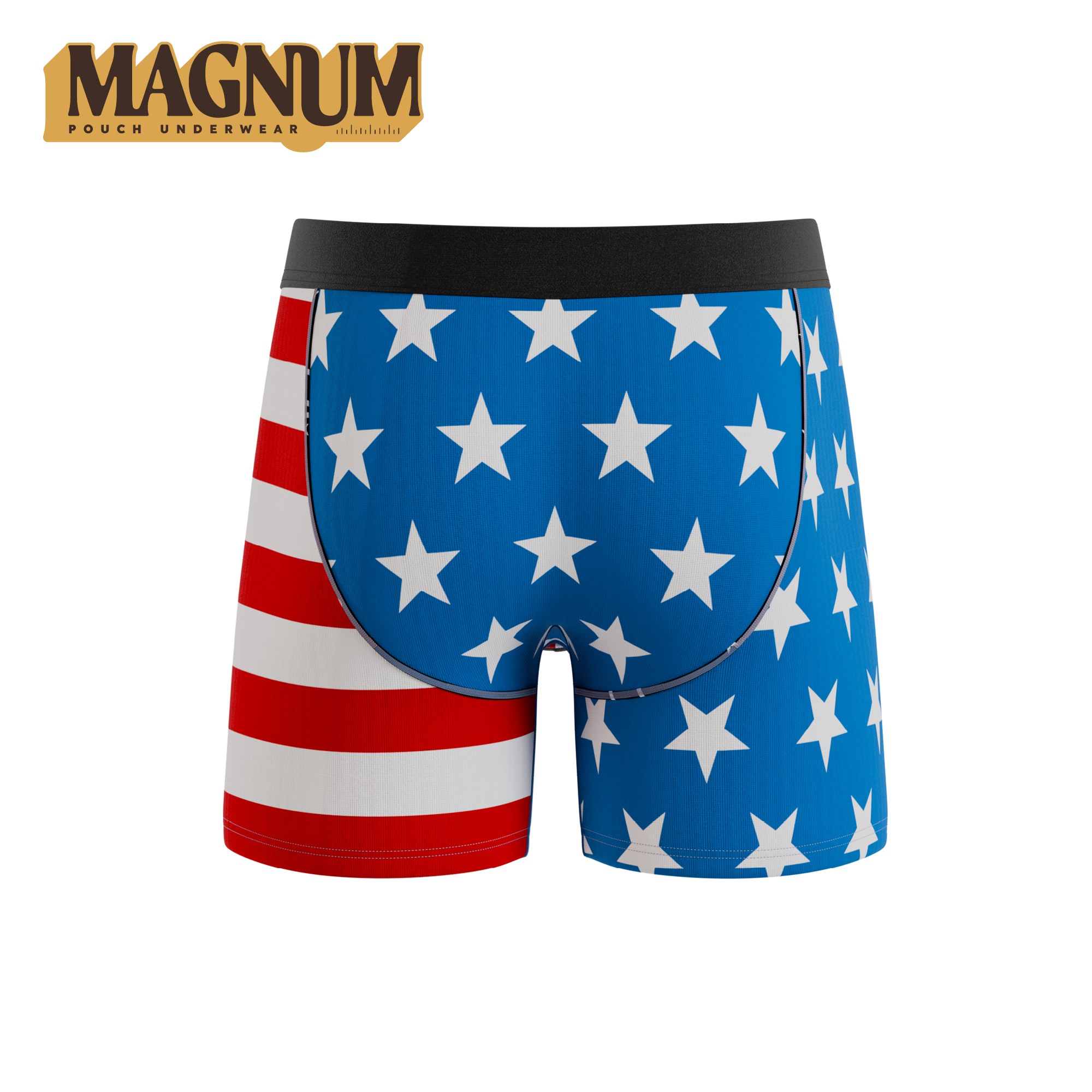The Mascot | American Flag Ball Hammock® Magnum Big Pouch Underwear - Shinesty