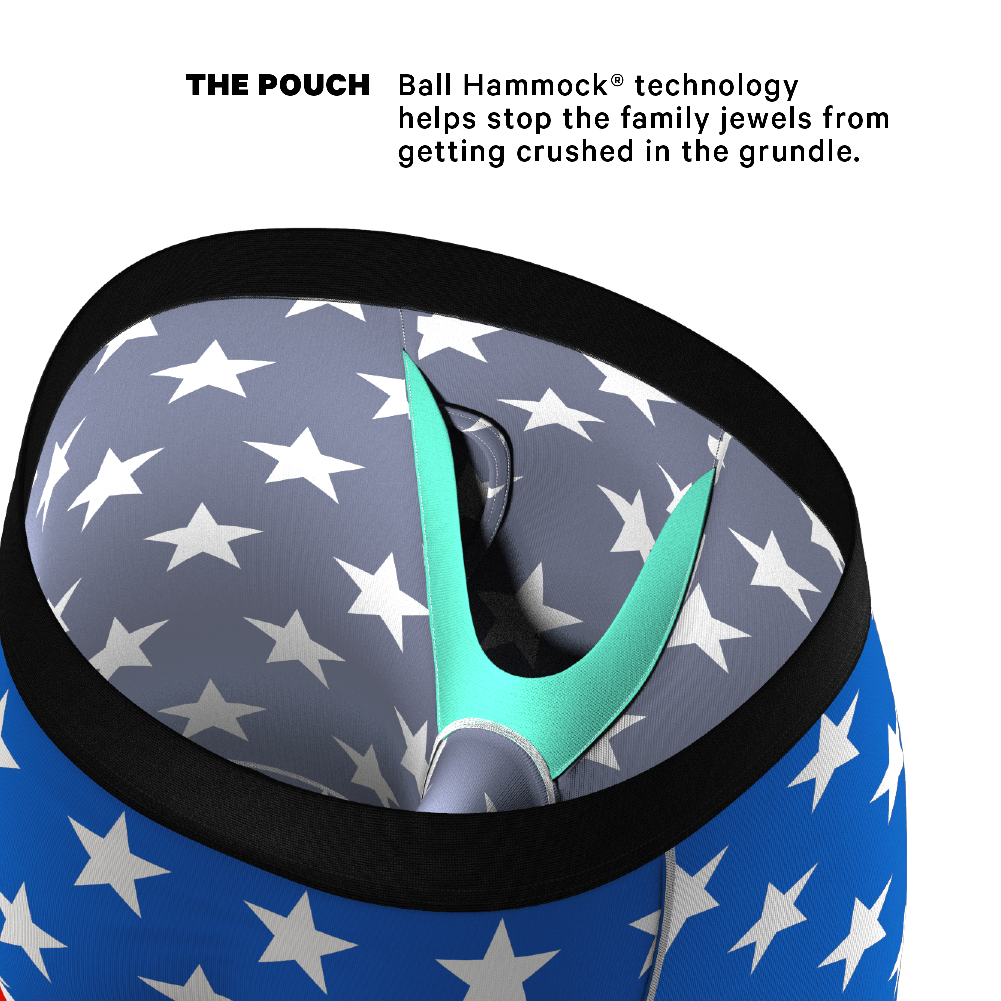 The Mascot | American Flag Ball Hammock® Boxer - Long Leg - Shinesty