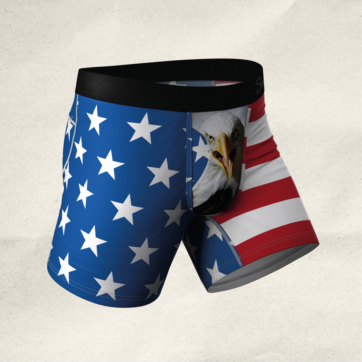The Mascot | American Flag paradICE™ Cooling Ball Hammock® Underwear With Fly - Shinesty
