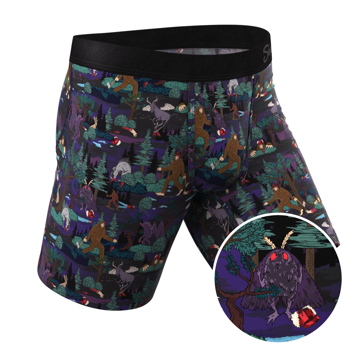 The Meal of Moths | Spooky Ball Hammock® Boxer - Long Leg - Shinesty