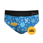 The Melt In Your Mouth | Glow In The Dark Naughty Snowflakes Ball Hammock® Pouch Underwear Briefs - Shinesty