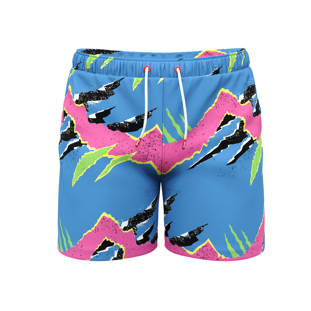The Melted Popsicle | Retro Neon Ball Hammock® Pouch 5" Swim Trunks - Shinesty