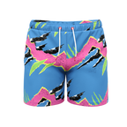The Melted Popsicle | Retro Neon Ball Hammock® Pouch 5" Swim Trunks - Shinesty