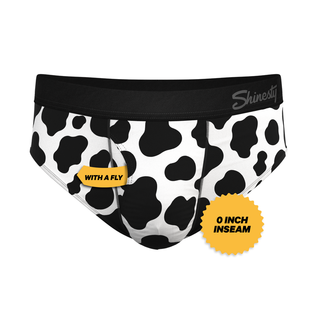 The Milk Me | Cow Print Ball Hammock® Pouch Underwear Briefs - Shinesty