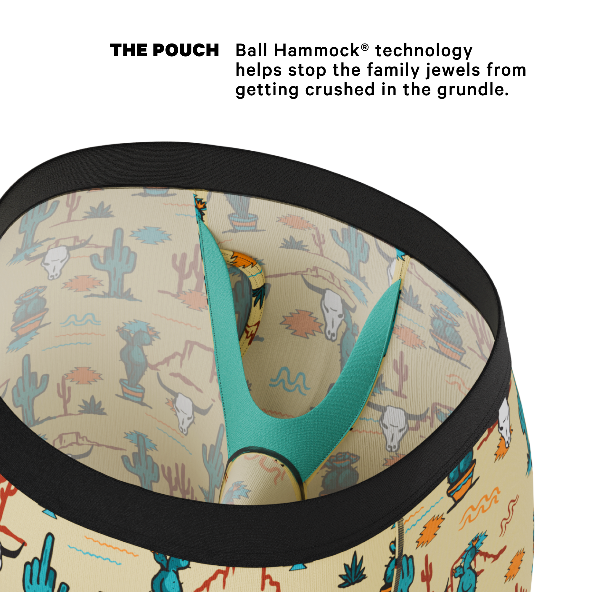 The Mirage | Western Cactus Ball Hammock® Boxer - Long Leg - Shinesty