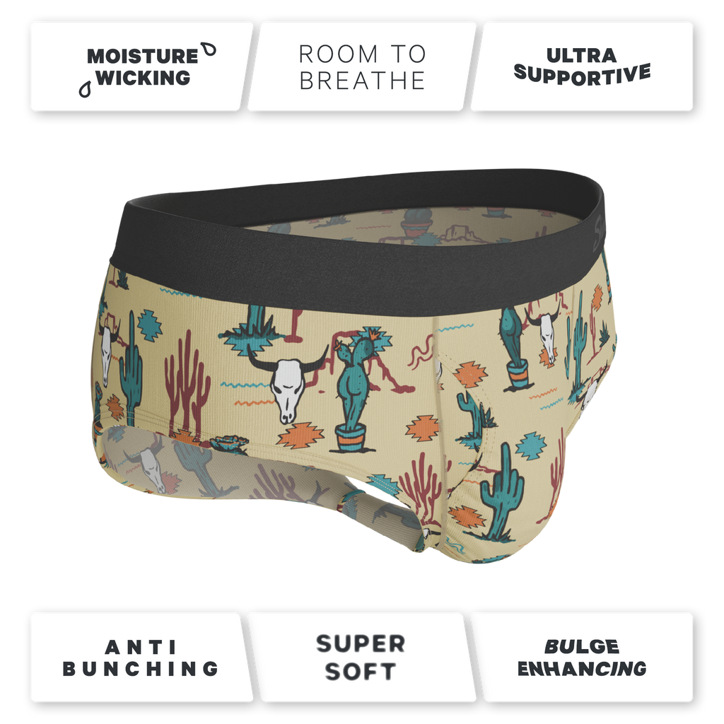 The Mirage | Western Cactus Ball Hammock® Pouch Underwear Briefs - Shinesty