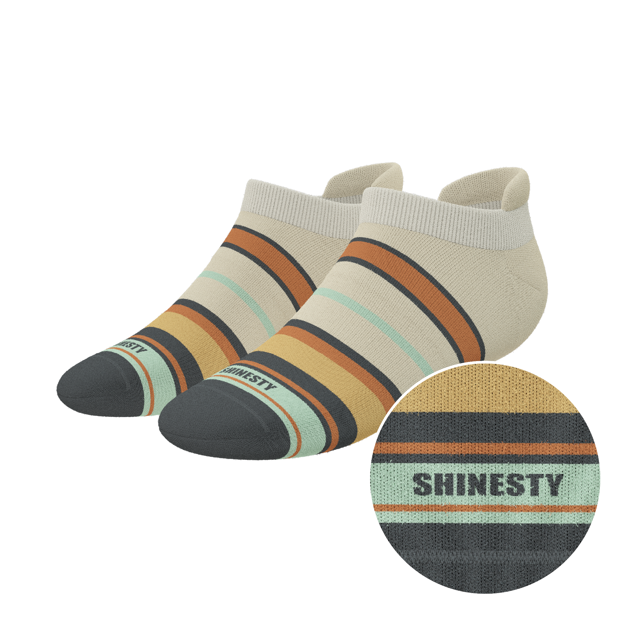 The Mirage | Cactus Heel Hammock™ Ankle Socks - Shinesty