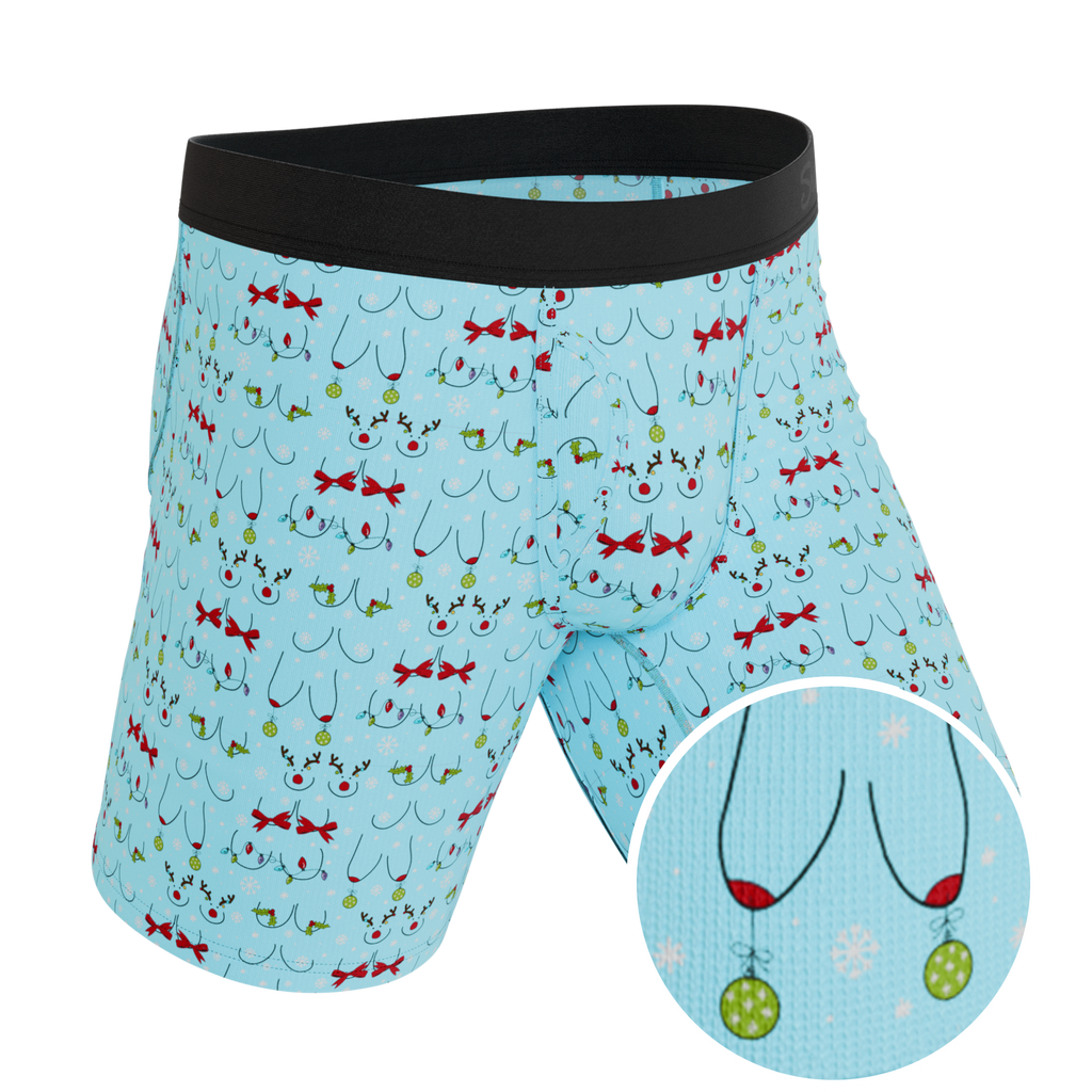 The Mistletots | Christmas Bust Ball Hammock® Boxer - Long Leg