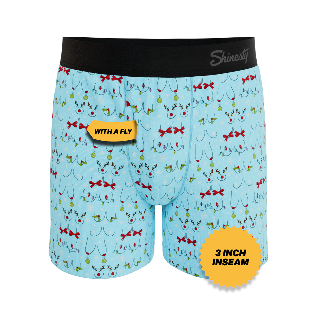 The Mistletots | Christmas Bust Boxers - Shinesty