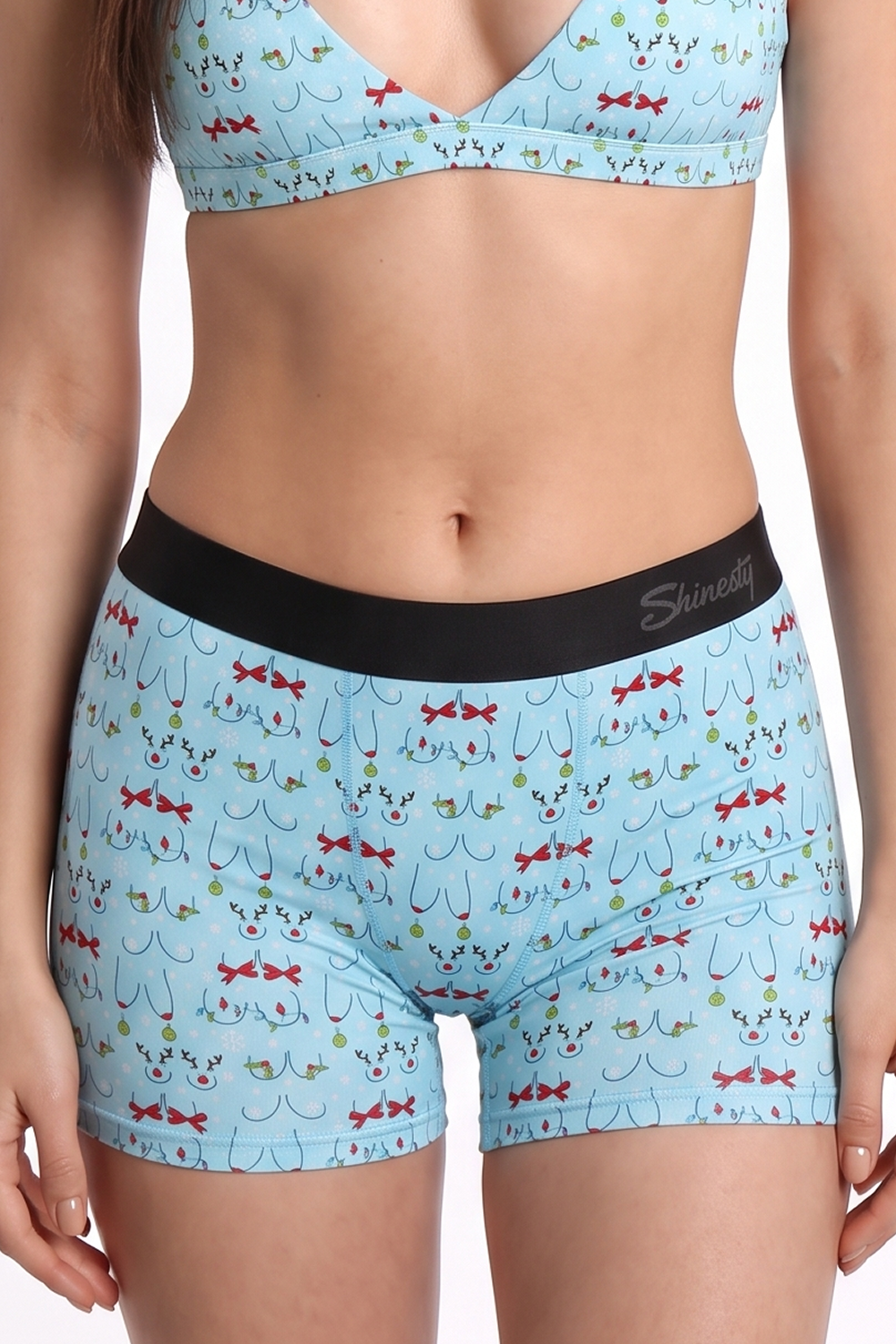The Mistletots | Christmas Bust Women’s Boxers - Shinesty