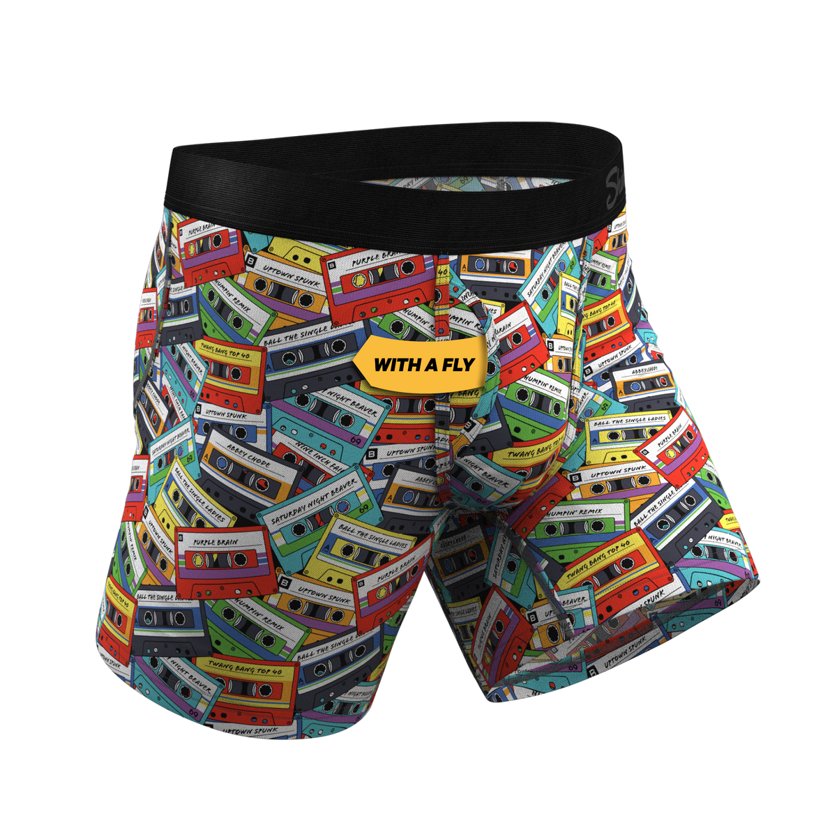 The Mixtape | Cassette Tapes Ball Hammock® Pouch Underwear with fly - Shinesty