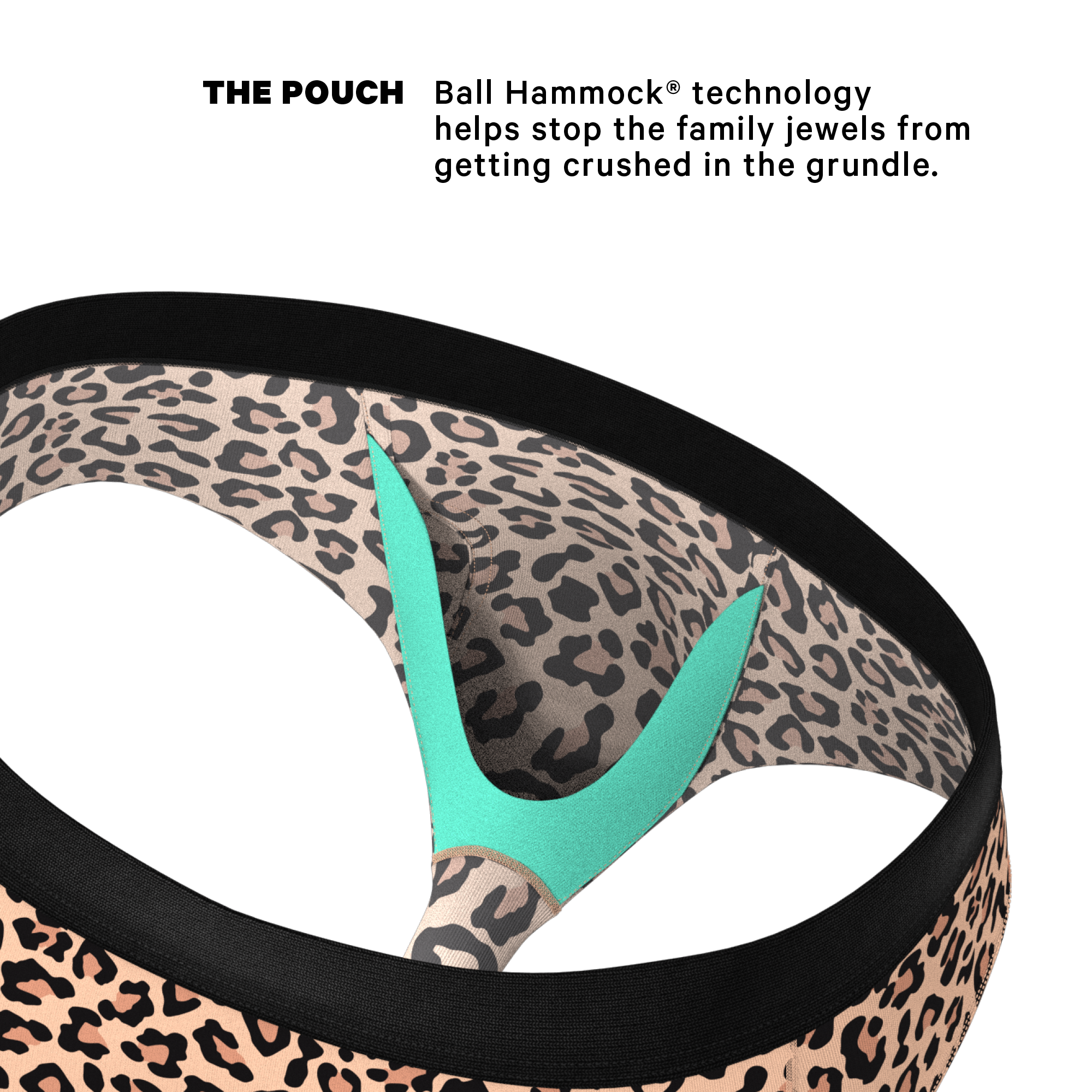 The Most Def | Leopard Print Ball Hammock® Pouch Underwear Briefs - Shinesty