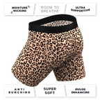 The Most Def | Leopard Print Ball Hammock® Boxer - Long Leg - Shinesty