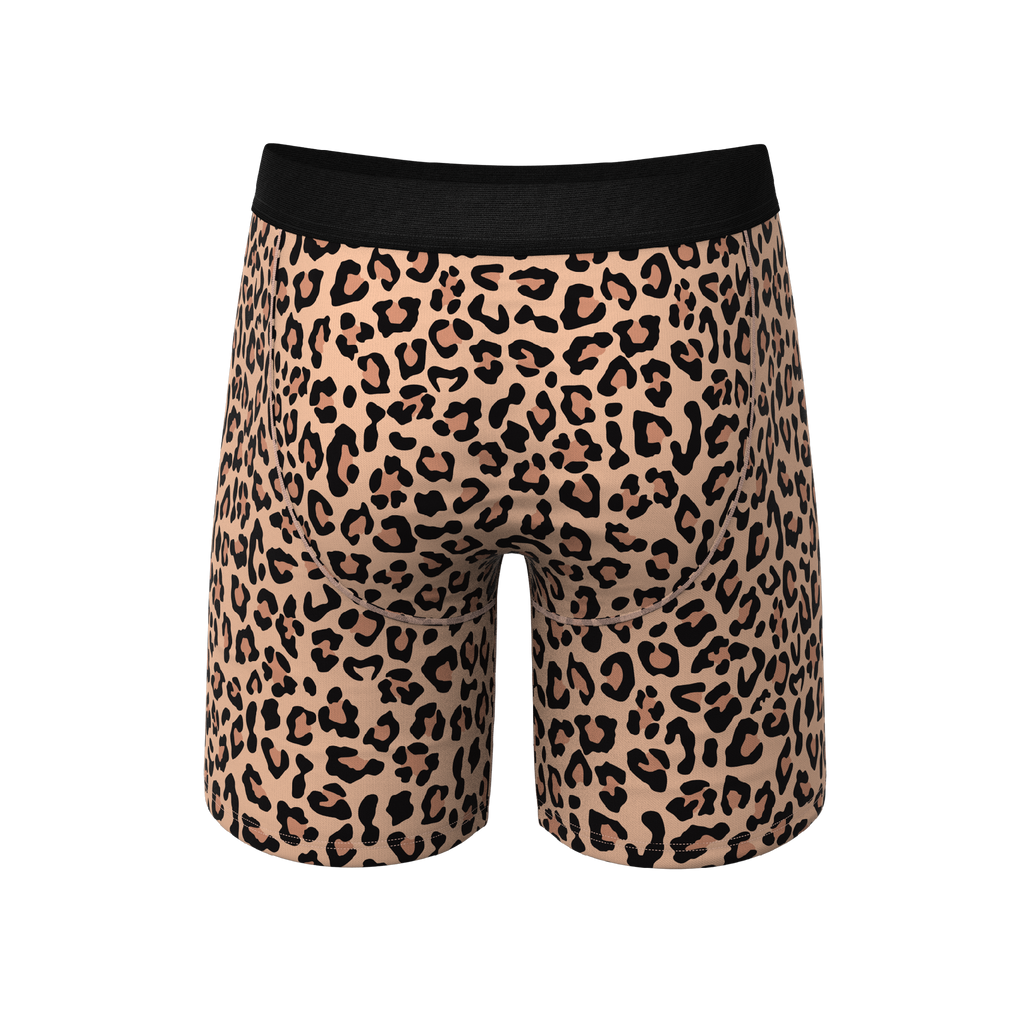 The Most Def | Leopard Print Ball Hammock® Boxer - Long Leg - Shinesty