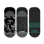 The Mostly Black | Heel Hammock™ Ankle Socks 3 Pack - Shinesty