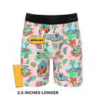 The Motel Hotel | Palm Springs Tropical Ball Hammock® Boxer - Long Leg - Shinesty