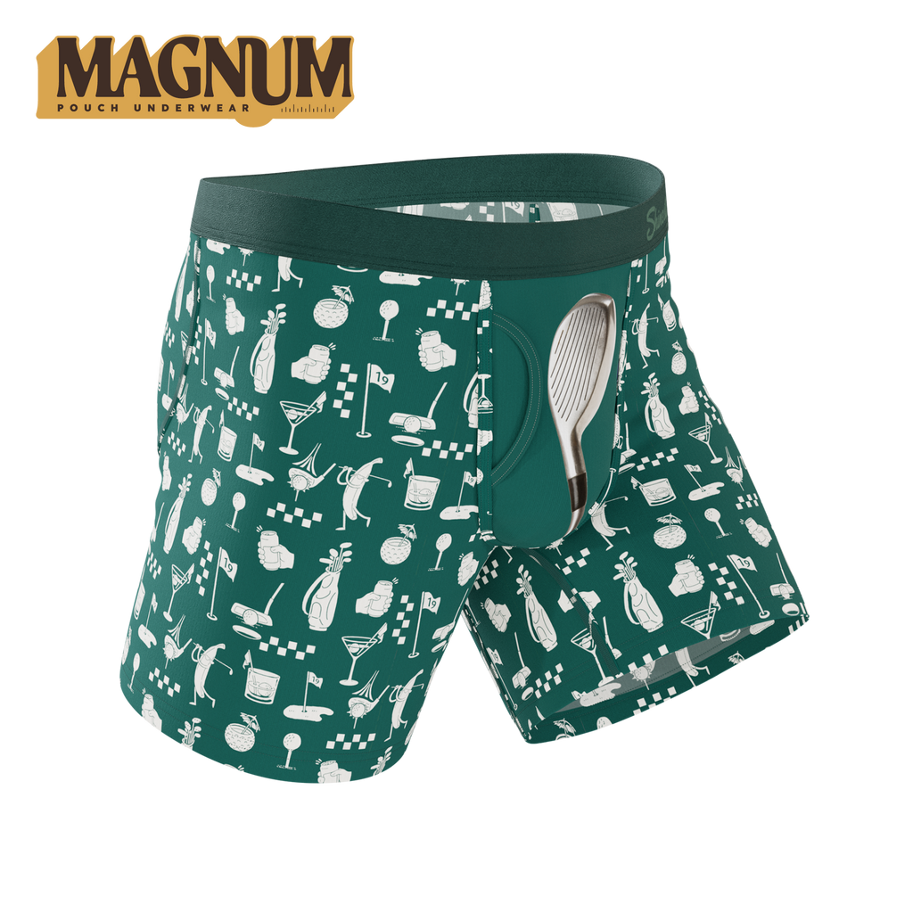 The Mulligan | Green Golf Ball Hammock® Magnum Big Pouch Underwear - Shinesty