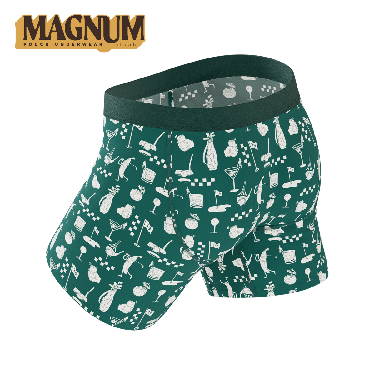The Mulligan | Green Golf Ball Hammock® Magnum Big Pouch Underwear - Shinesty
