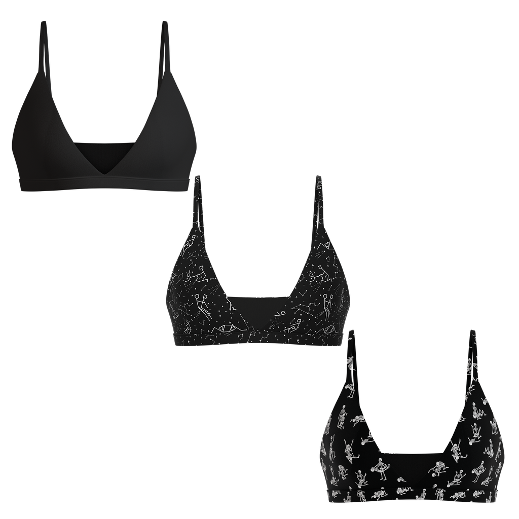 The Must-Haves | Boob Hammock™ Triangle Bralette 3 Pack - Shinesty