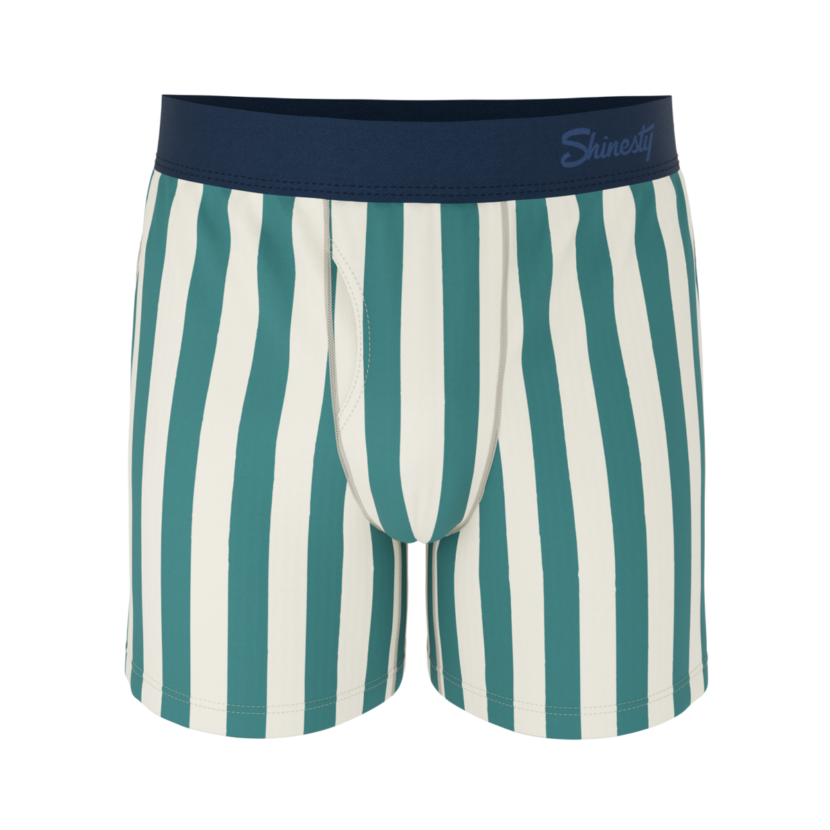 The Nantucket | Green Dock Stripe Boxers - Shinesty