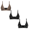 The Naughty Bests | Boob Hammock™ Triangle Bralette 3 Pack - Shinesty