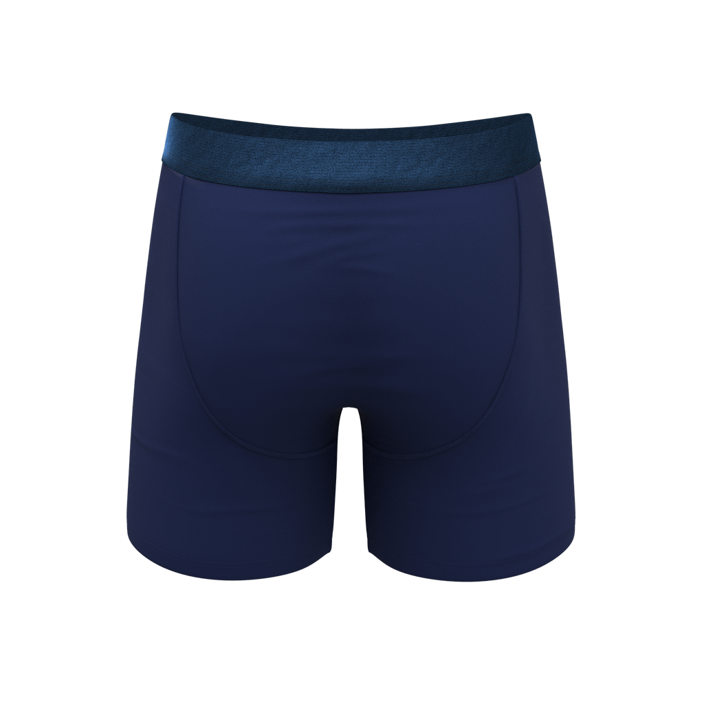 The Navy Jones | Tonal Navy Ball Hammock® Pouch Underwear - Shinesty