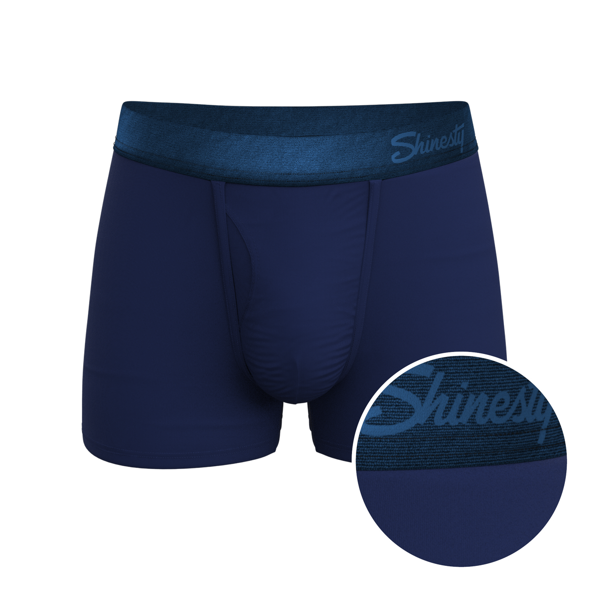 The Navy Jones | Tonal Navy Ball Hammock® Pouch Trunks Underwear - Shinesty